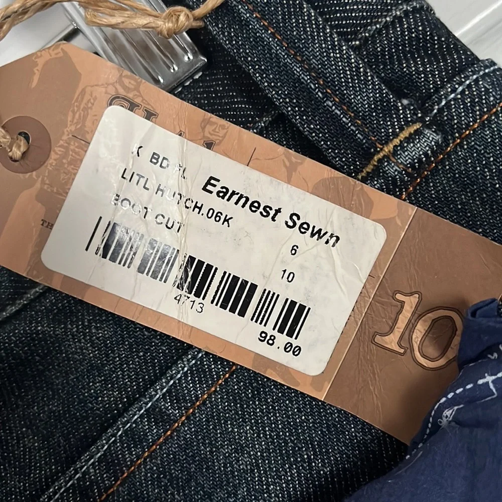 NWT Y2K deadstock vintage Earnest Sewn Lit’l Earnie Kids Hutch Bootcut Jeans